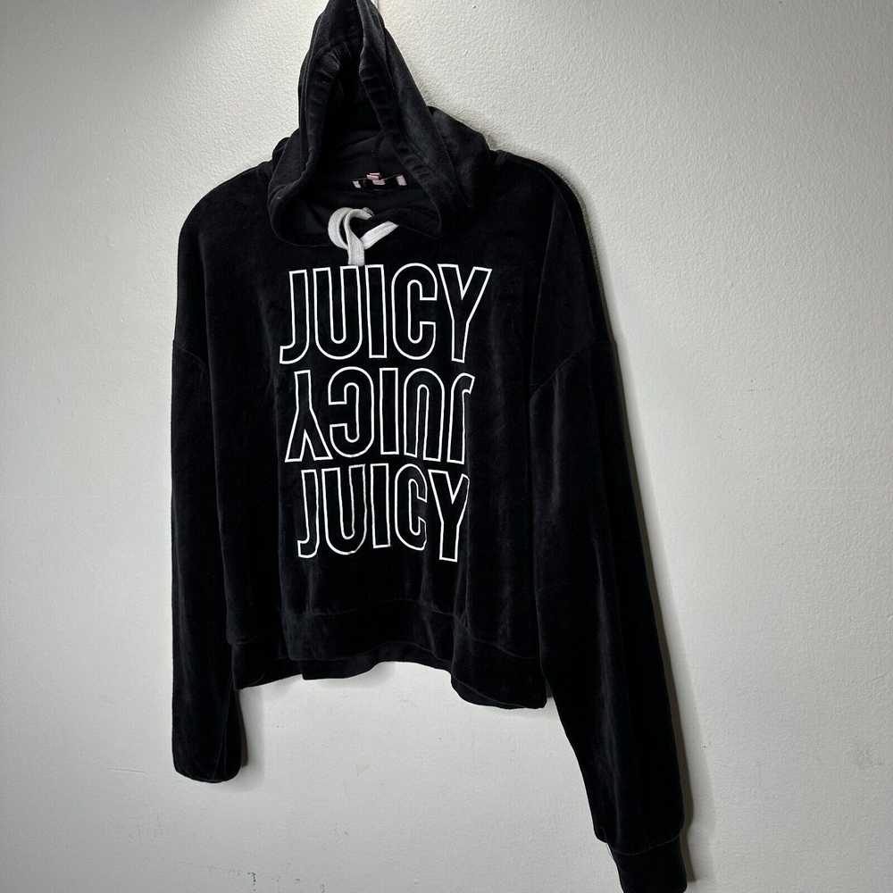 Juicy Couture Juicy Couture Black Velour Long Sle… - image 3