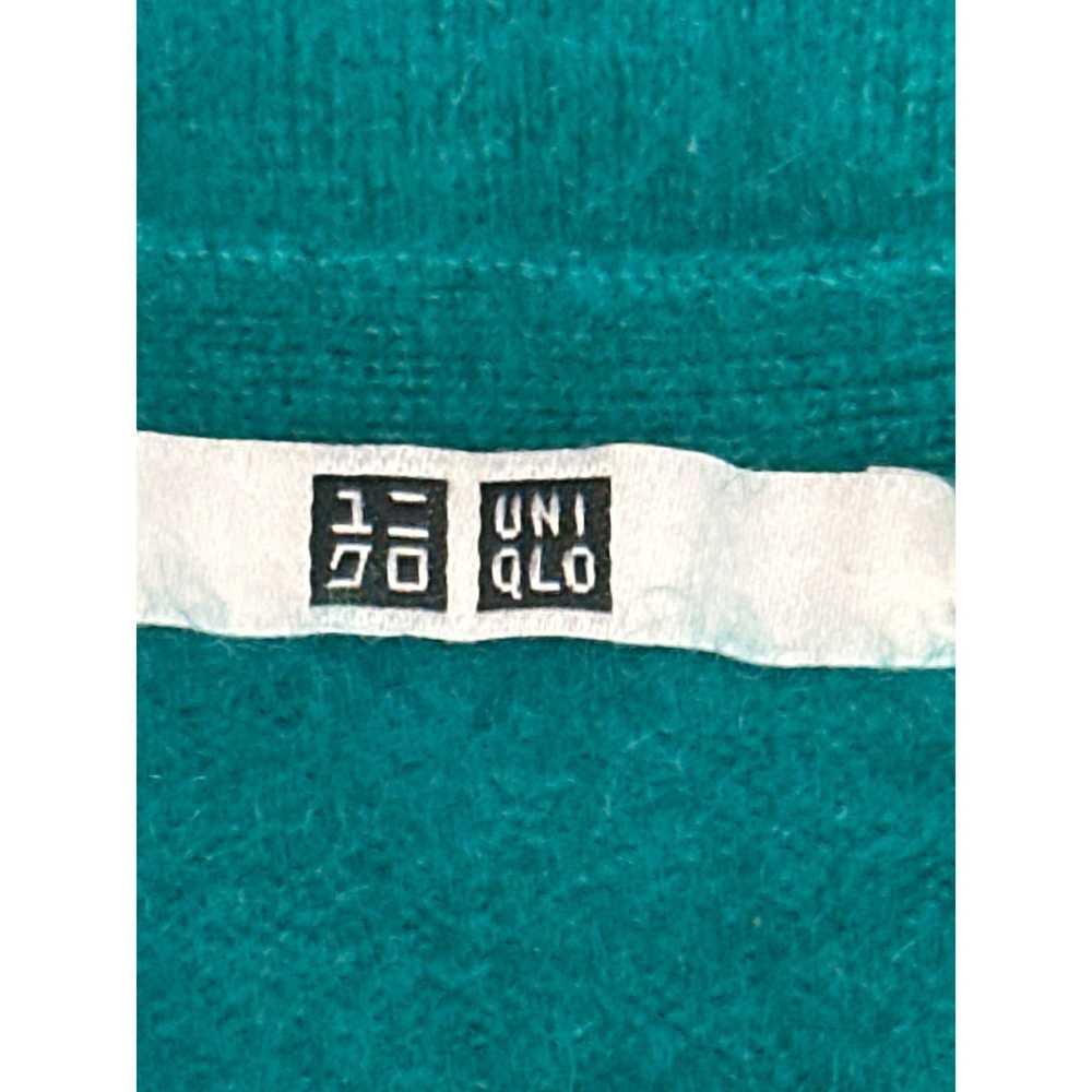 Uniqlo Uniqlo Cashmere Teal V Neck Long Sleeve Sw… - image 6