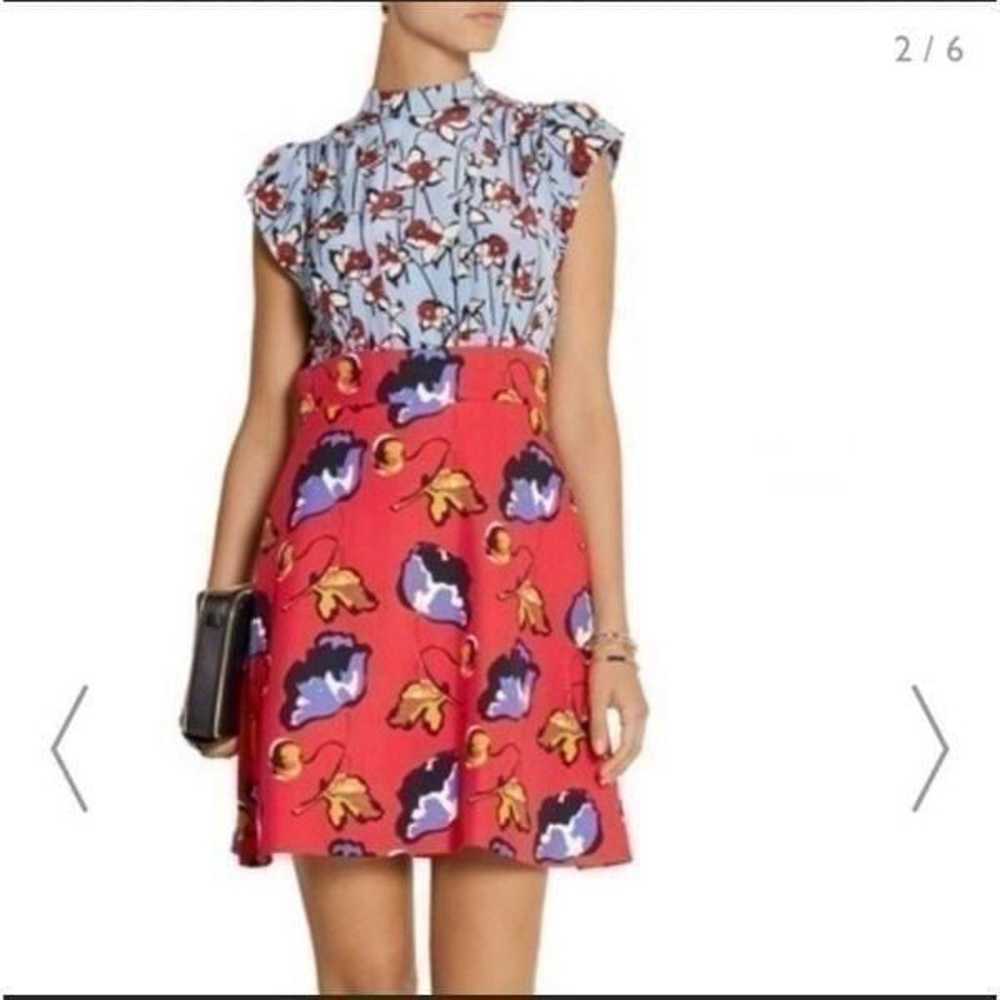 Floral printed silk dress - image 4