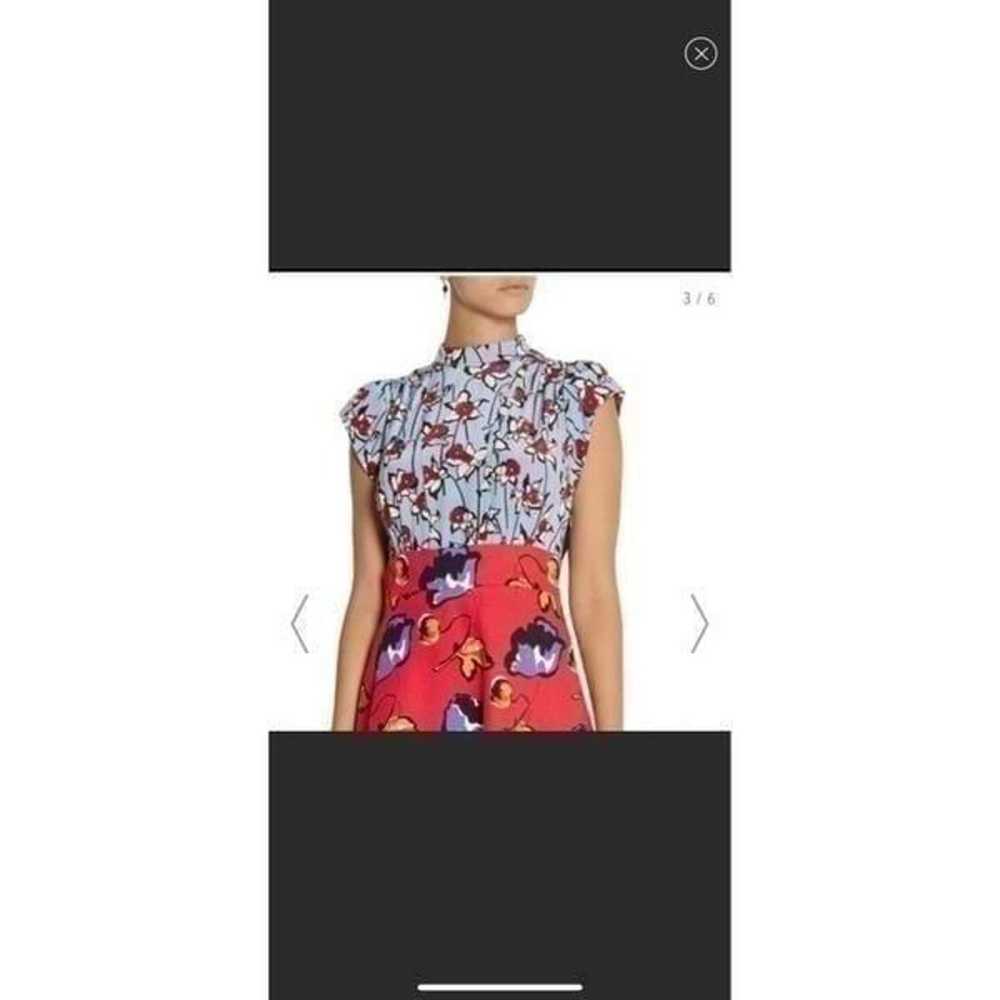 Floral printed silk dress - image 5