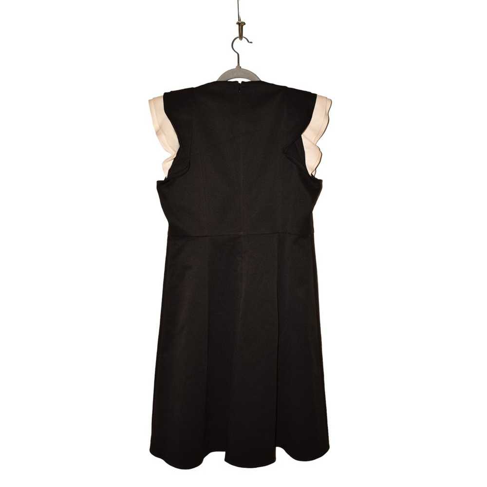 HALSTON HERITAGE $395 Ruffle Cap Sleeve A-Line Dr… - image 4