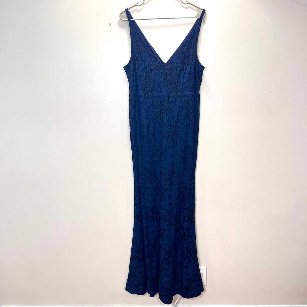 Lulus Glam Galore Navy Blue Lace Sleeveless Maxi … - image 5