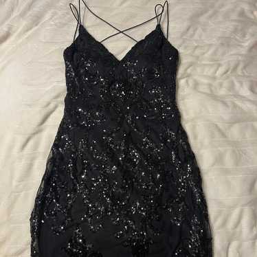 Windsor Black Sequin Mini Dress