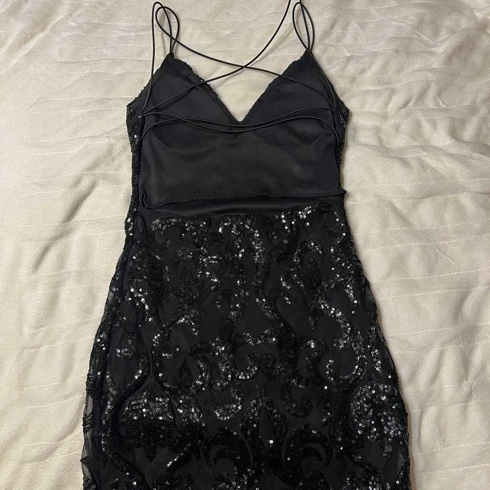 Windsor Black Sequin Mini Dress - image 2