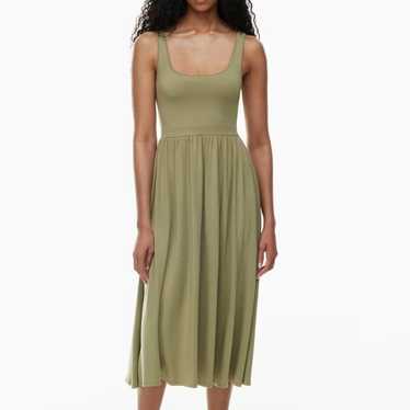 Aritzia Bella Slit outlet Dress in Birch/Soft Iris