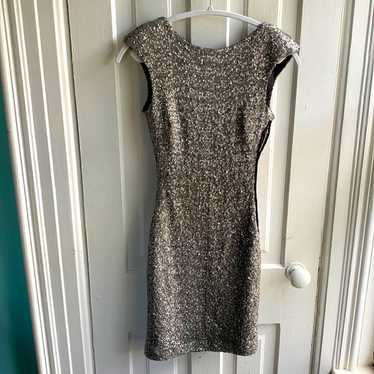 Zara Sequin Open Back Mini Dress