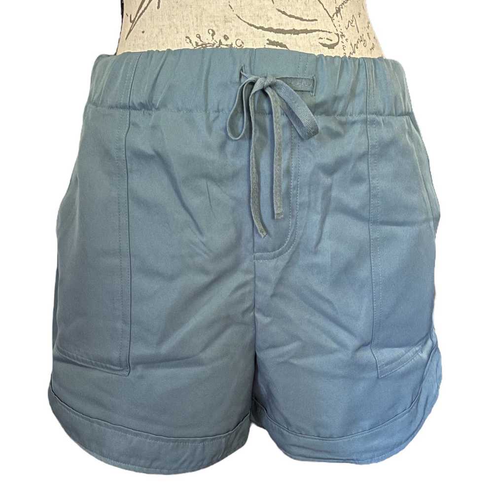 Other Zenana Blue Gray Drawstring Shorts Size Sma… - image 4