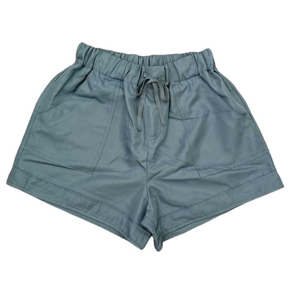 Other Zenana Blue Gray Drawstring Shorts Size Sma… - image 7