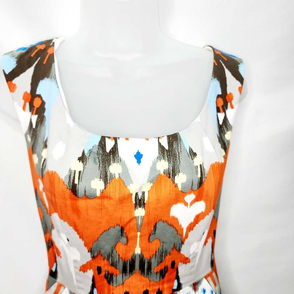 Maggy London Maggy London Blue & Orange Geometric… - image 4