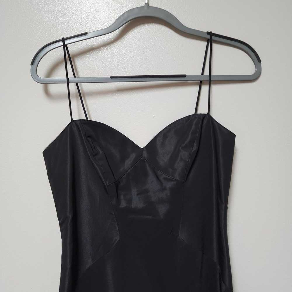 Nicole Miller Black Dress Spaghetti Strap  with L… - image 3