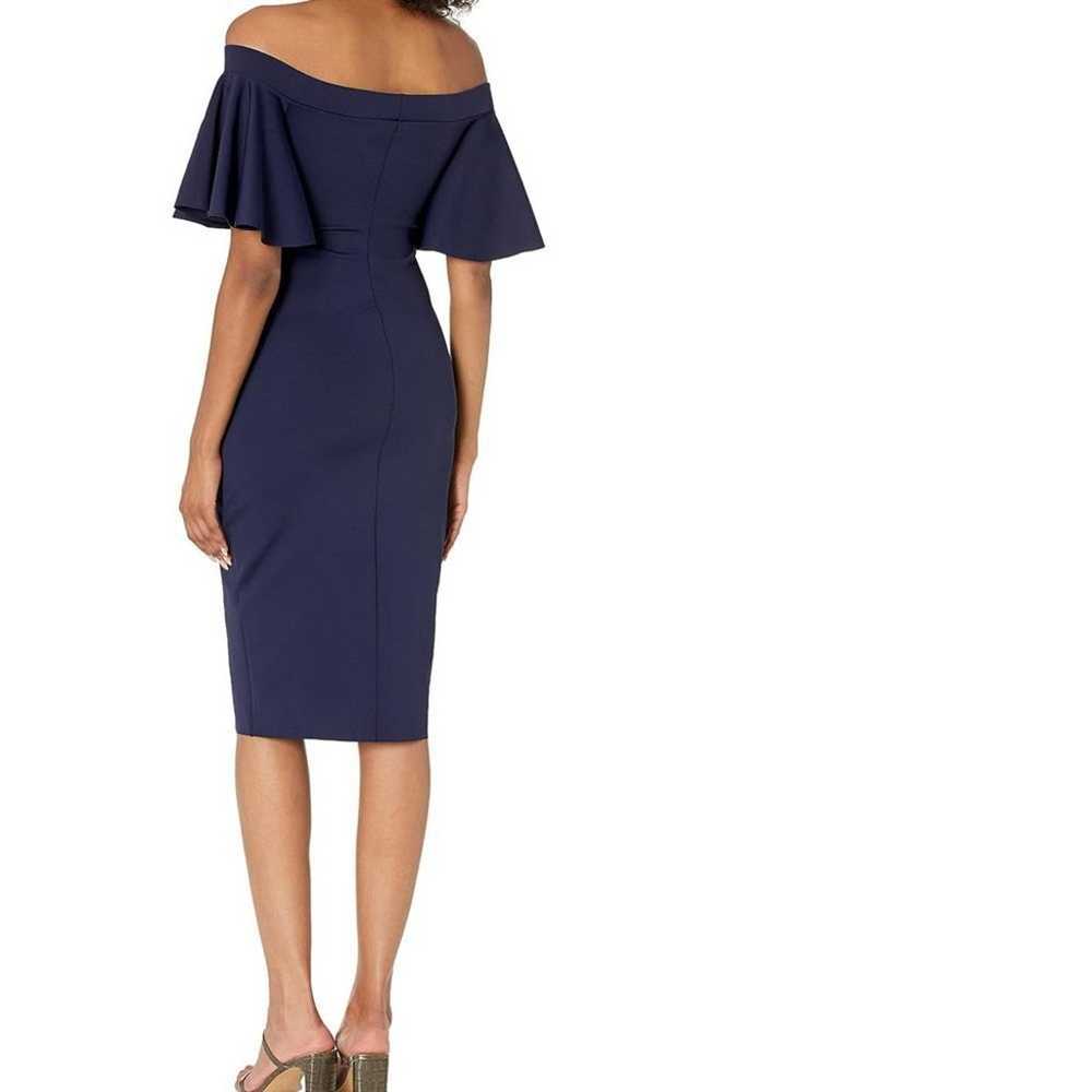 TRINA TURK Off the Shoulder Ruffle Sleeve Dress N… - image 2