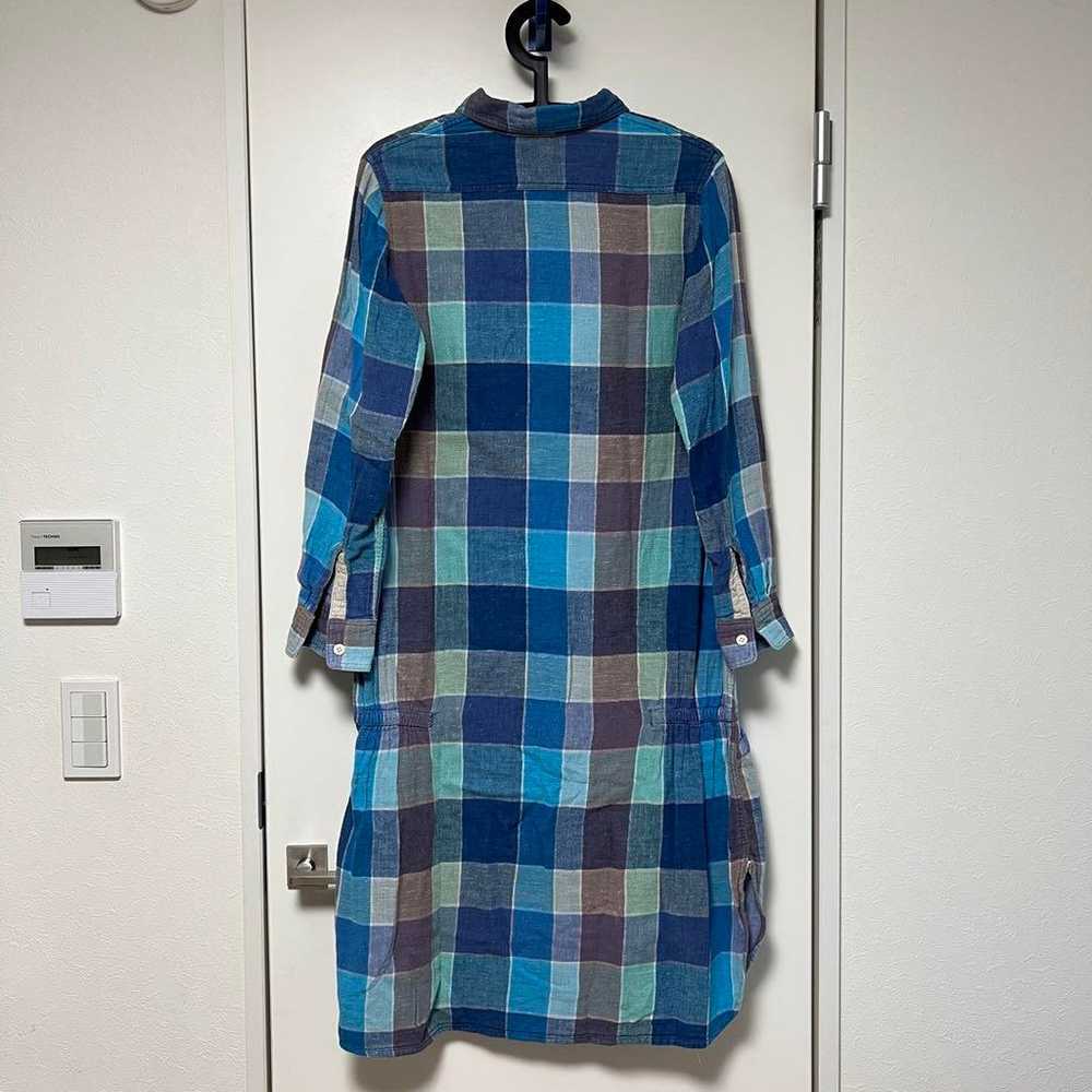 KAPITAL Flannel Check Long Dress - image 3