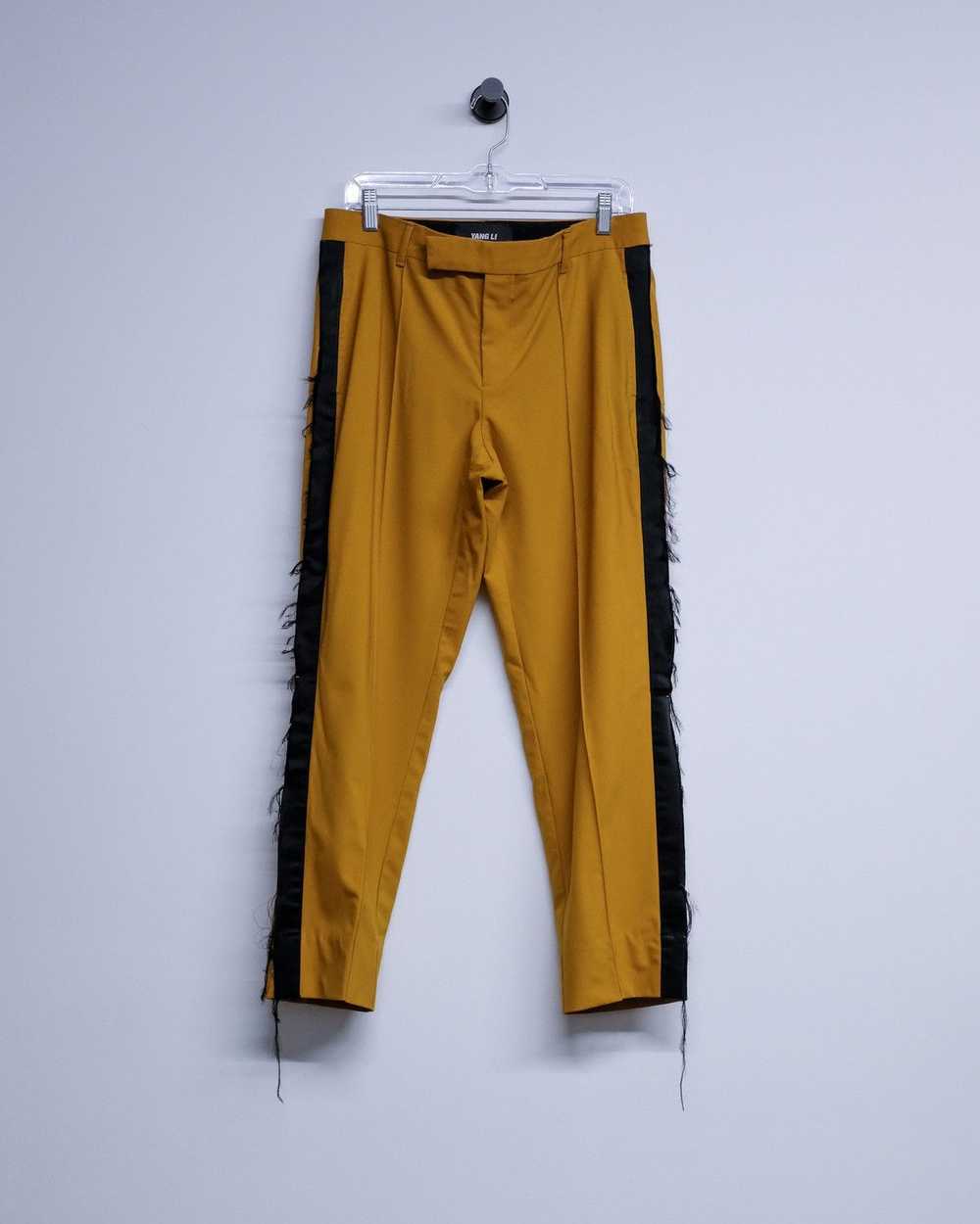 Yang Li Yellow Tuxedo Striped Trouser - image 1