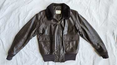 ヴィンテージ U.S NAVY G-1 ボア　USN 80s scovill USN 1970s Vintage G-1 Leather Flight Jacket Black SCOVILL