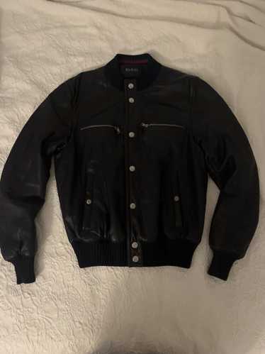 Gucci Gucci Iconic Leather Bomber Jacket