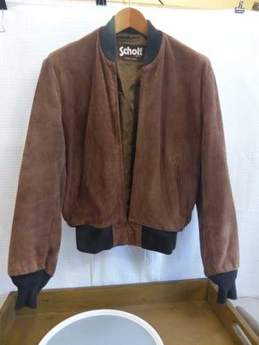 Schott suede bomber leather - Gem