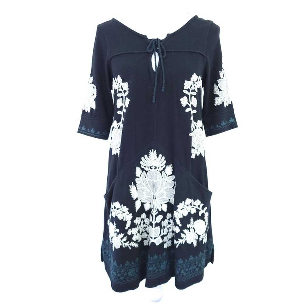 Free People Talia Dress Small, Black and Cream, E… - image 2