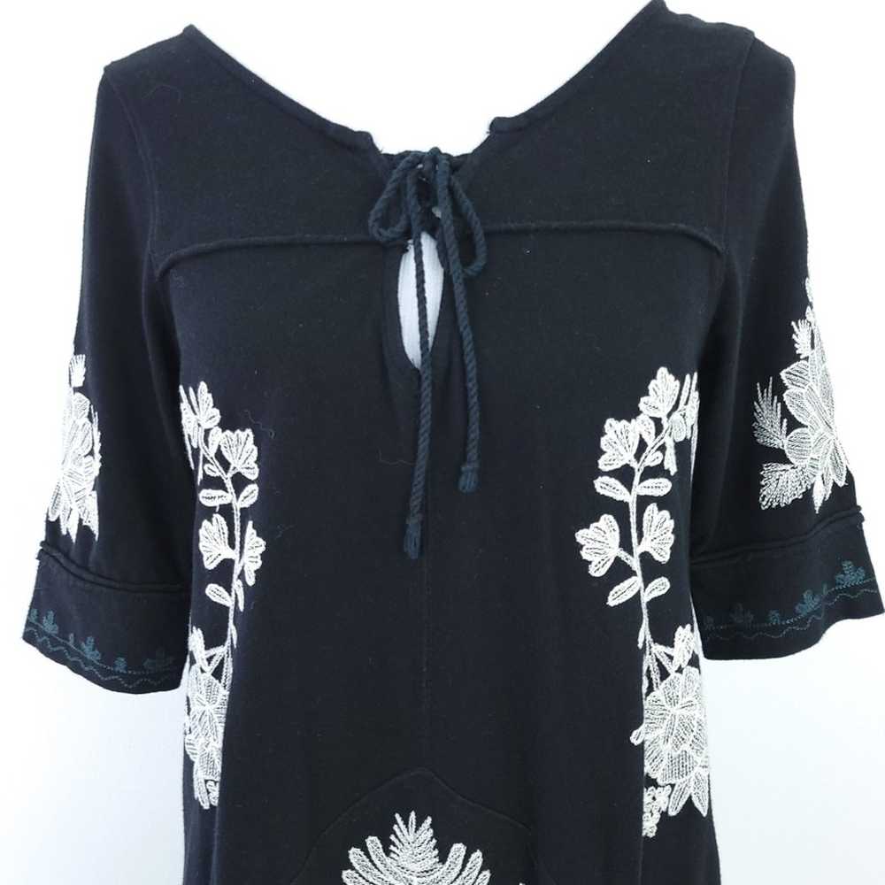 Free People Talia Dress Small, Black and Cream, E… - image 5