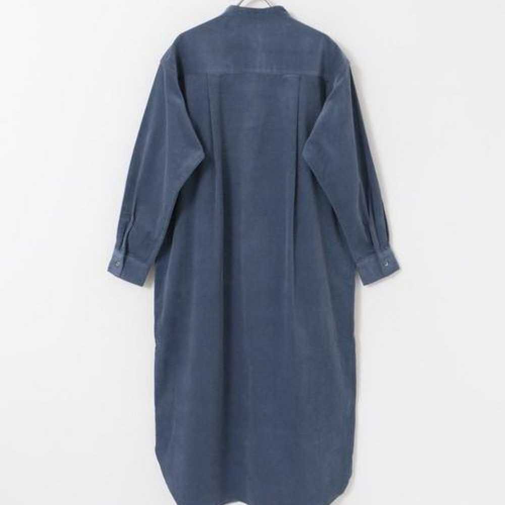 Urban Research Doors Corduroy Shirt Dress Blue S - image 8