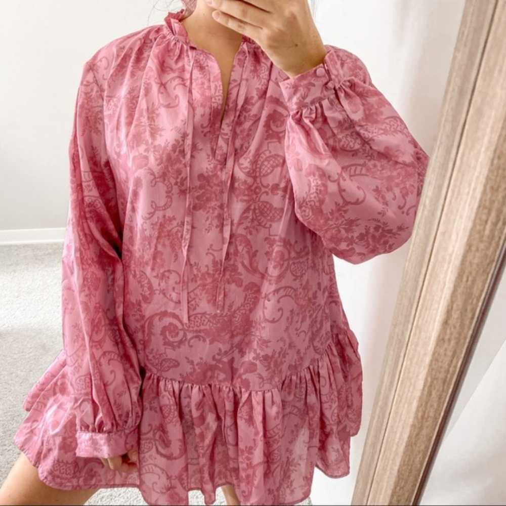 Laura Ashley x Urban Outfitters Pink Long Sleeve … - image 2