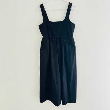 Cynthia Rowley Black Midi Apron Dress Medium