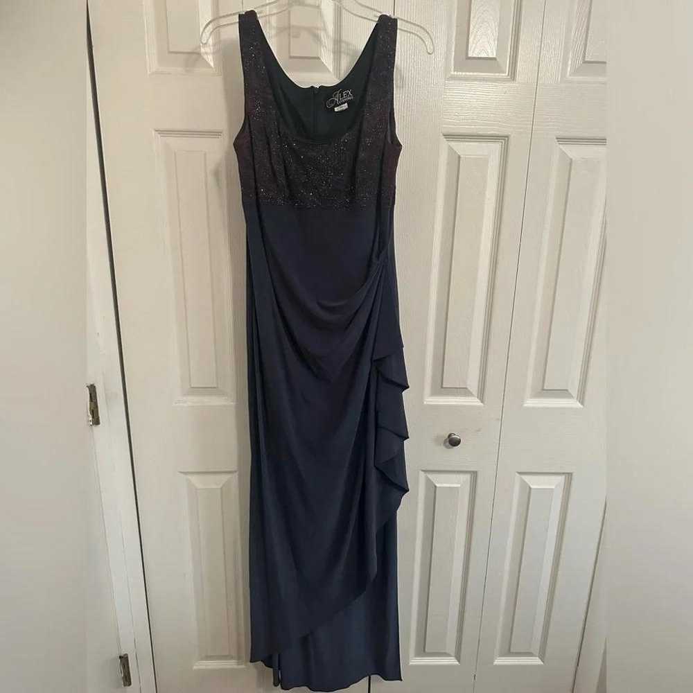 Alex Evenings Purple Maxi Dress with Jacket Size … - image 1