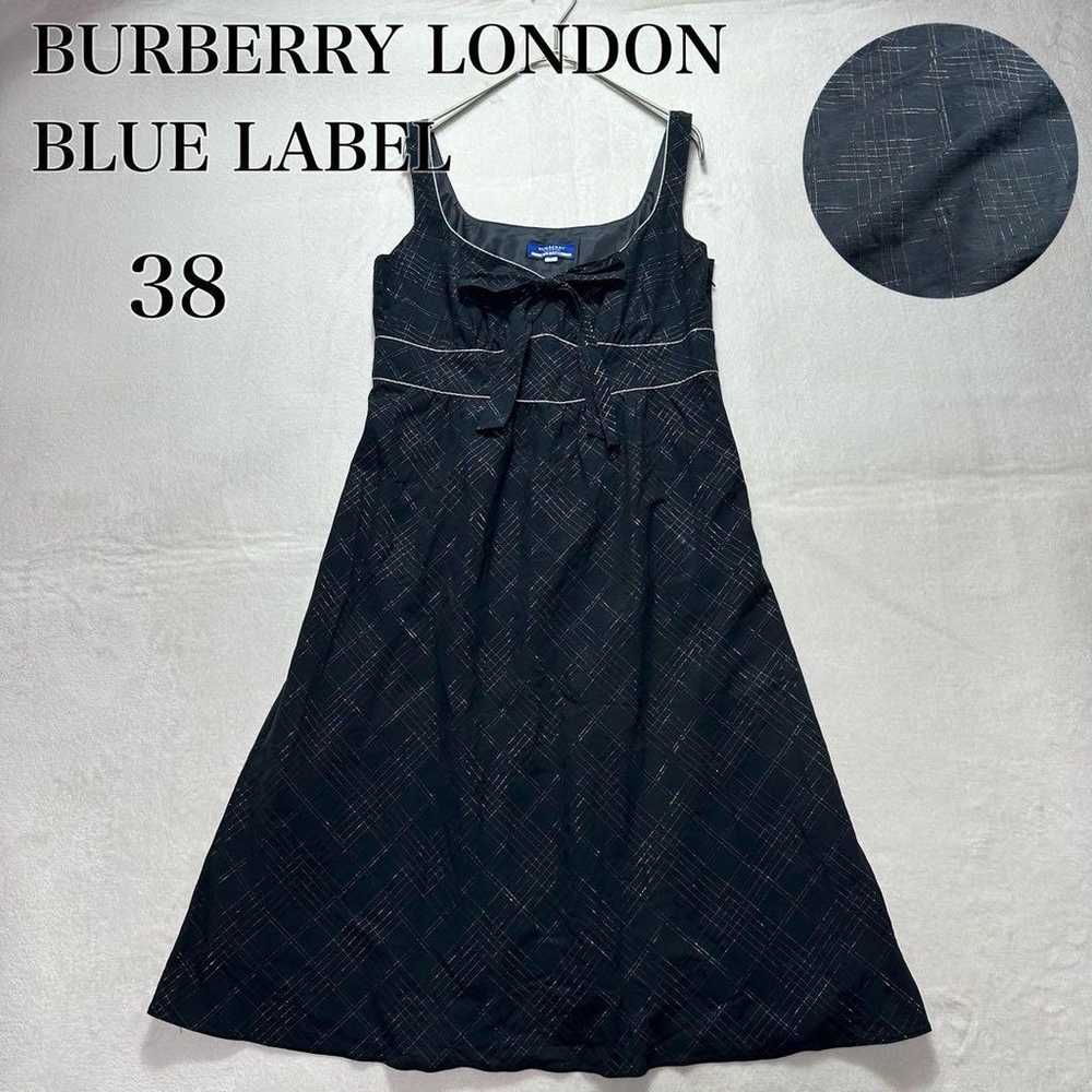 Burberry London Blue Label Dress Check Glitter Ri… - image 1