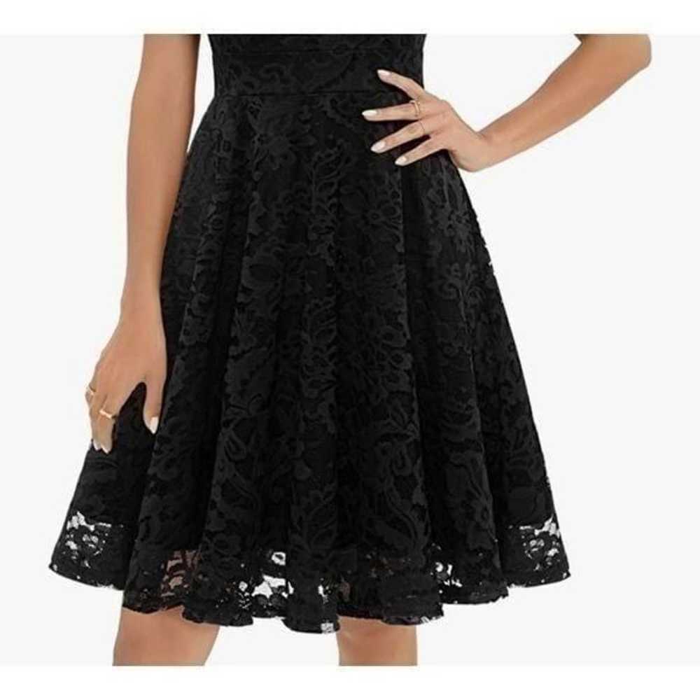 80' Spider-web Black Lace Dress 10 - image 2