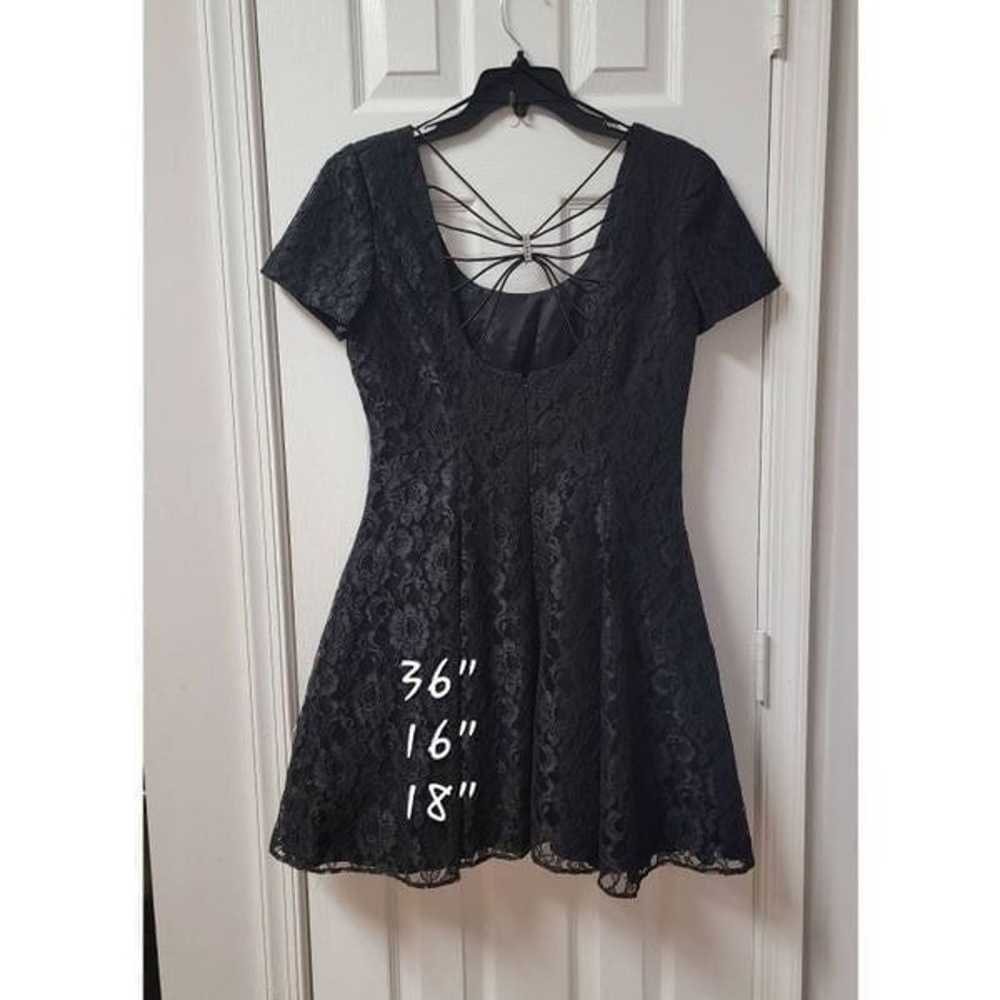 80' Spider-web Black Lace Dress 10 - image 3