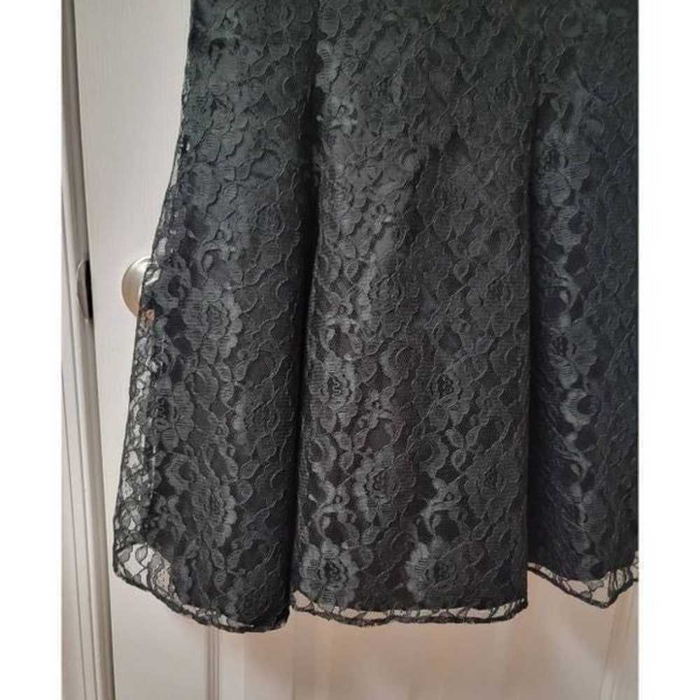 80' Spider-web Black Lace Dress 10 - image 5