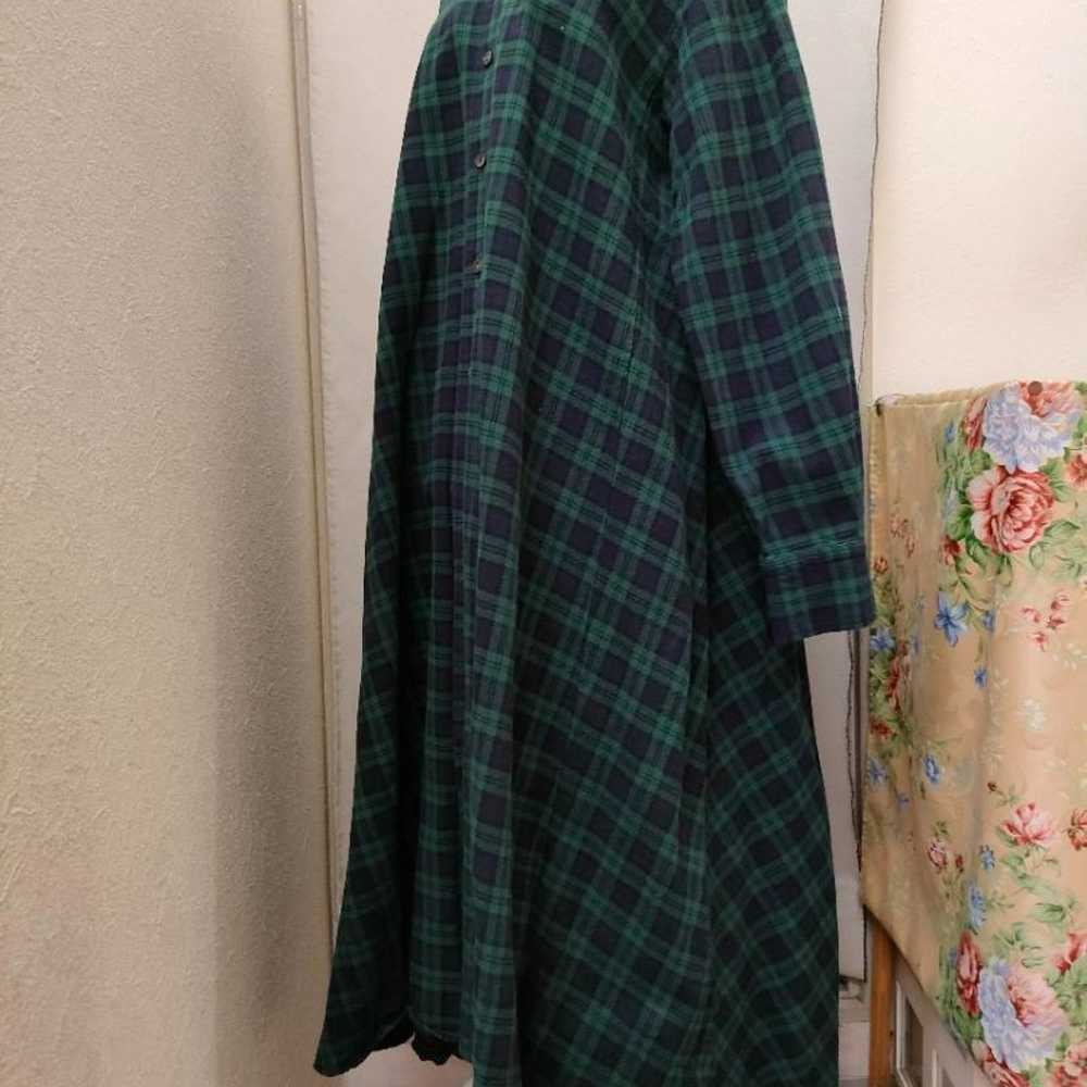 Light Blue India Green Check Dress - image 2