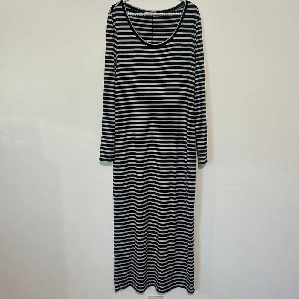 Peruvian Connection Andover Striped Scoop Neck Lo… - image 2