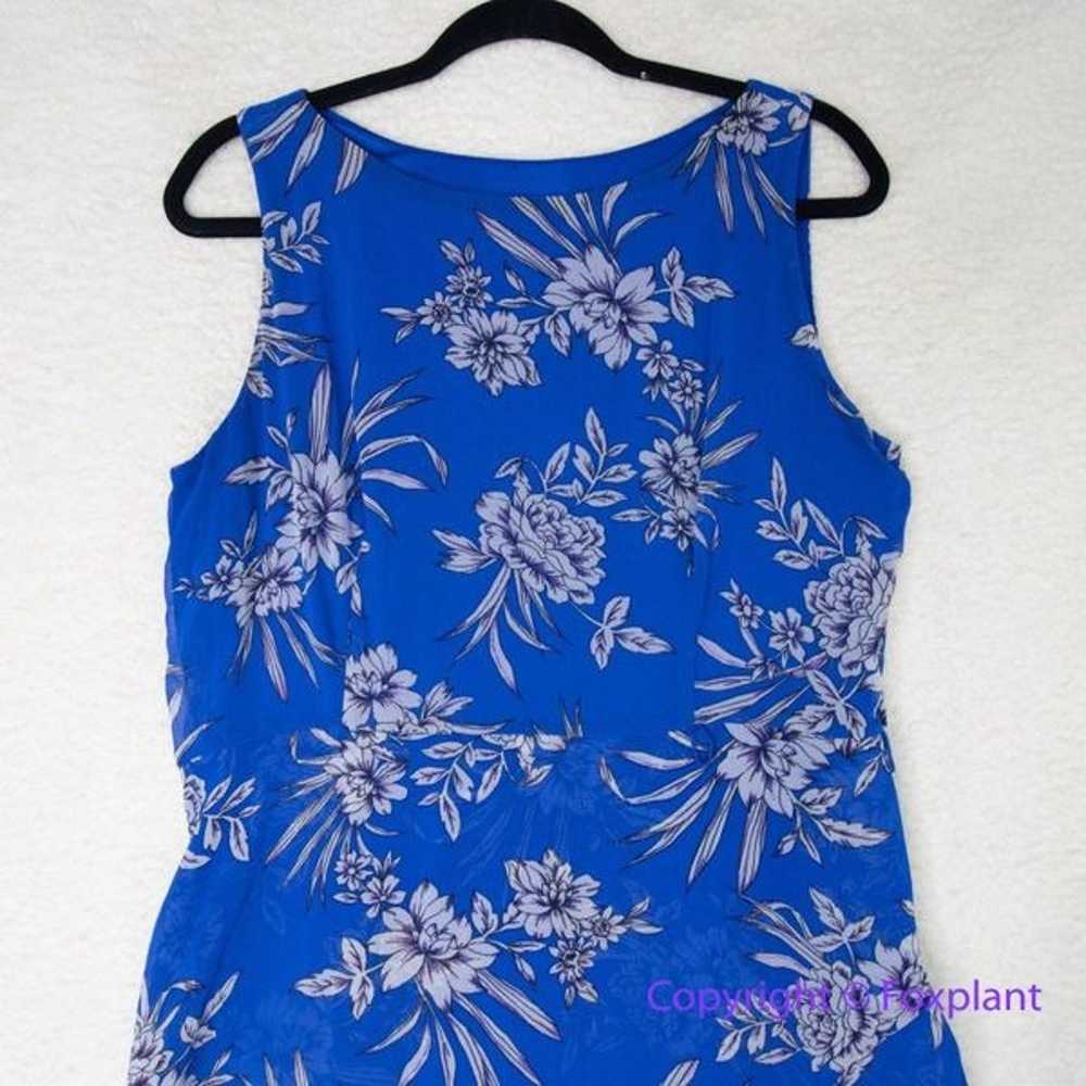 Sandra Darren floral print Sleeveless Uneven Hem … - image 2