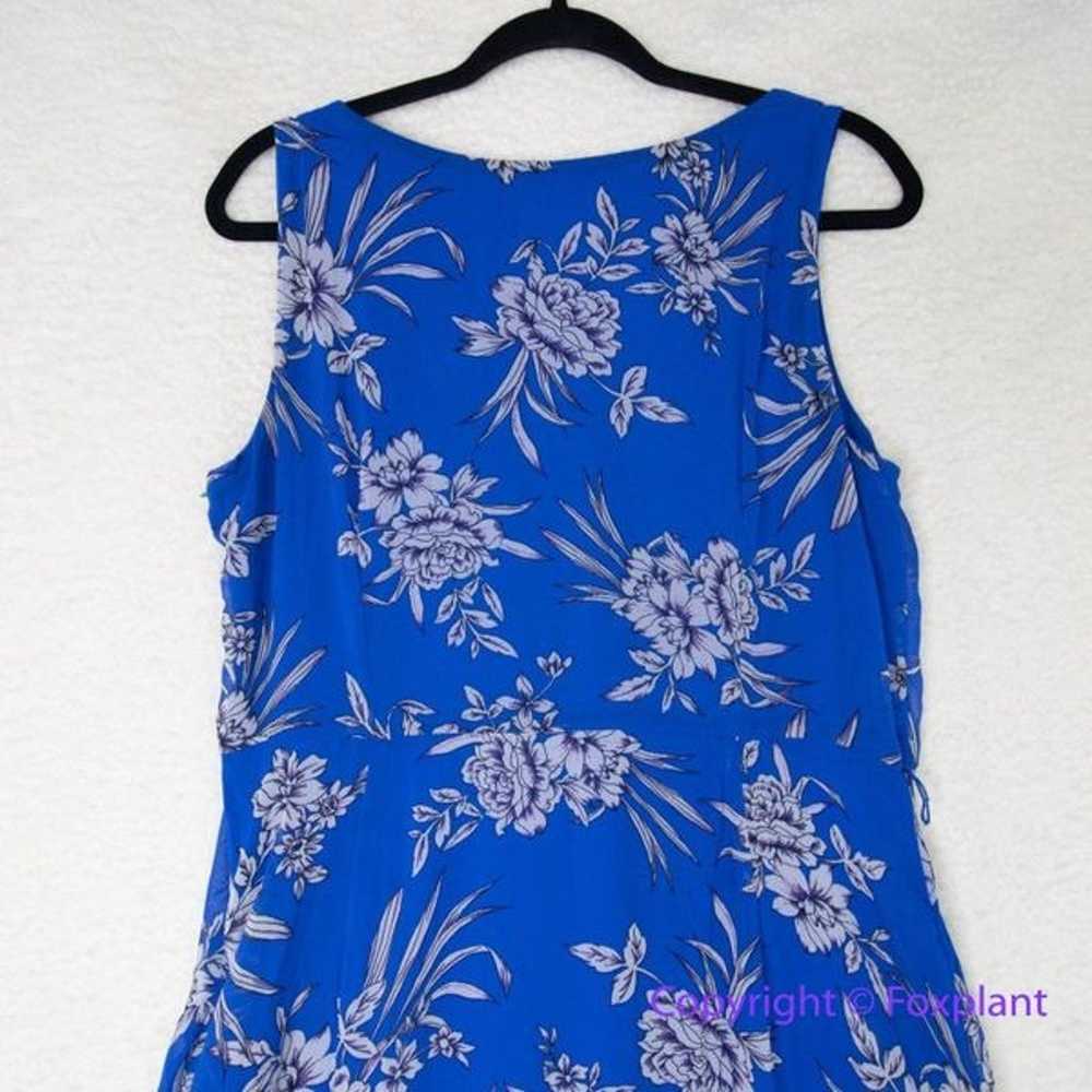 Sandra Darren floral print Sleeveless Uneven Hem … - image 8