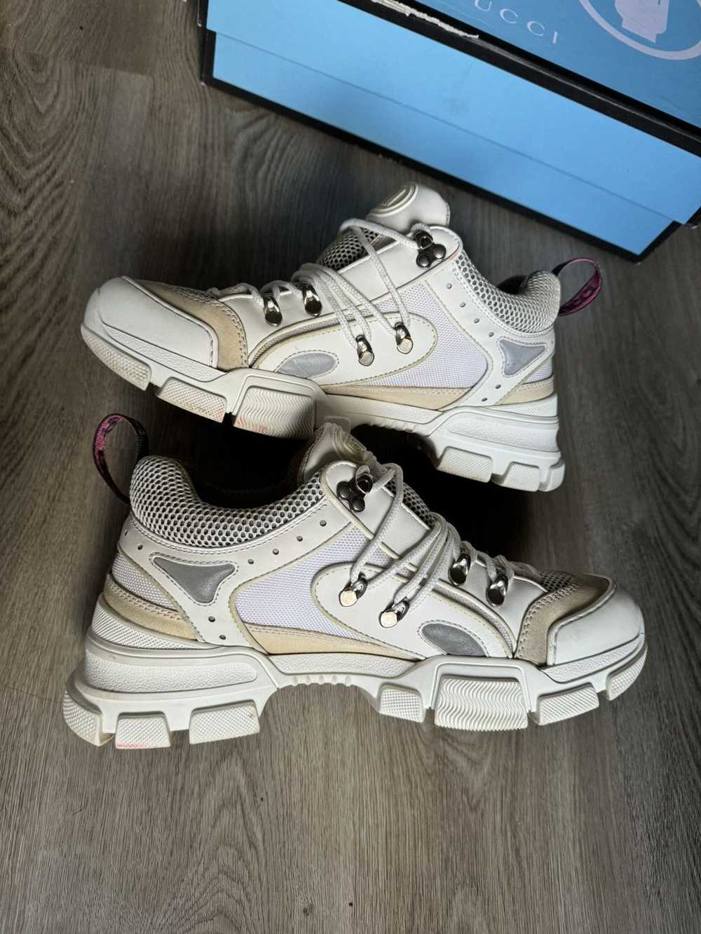 Gucci Gucci Flashtrek White Chunky Sneakers - image 3