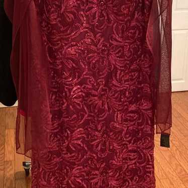 Ignite Evenings Wine Size 14 Long Evening Dress - image 1