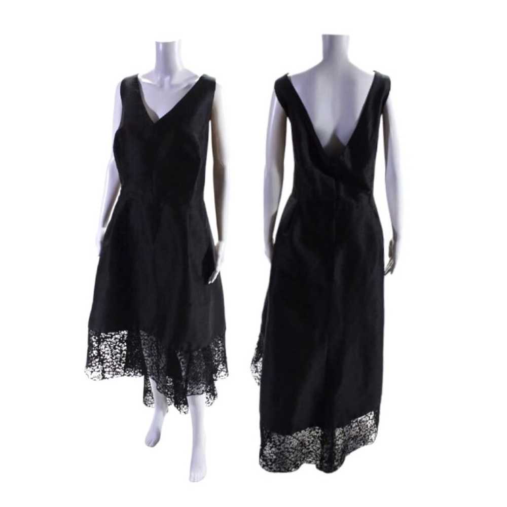 Monique Lhullier Spiderweb Gown Size 22 Black Lac… - image 1