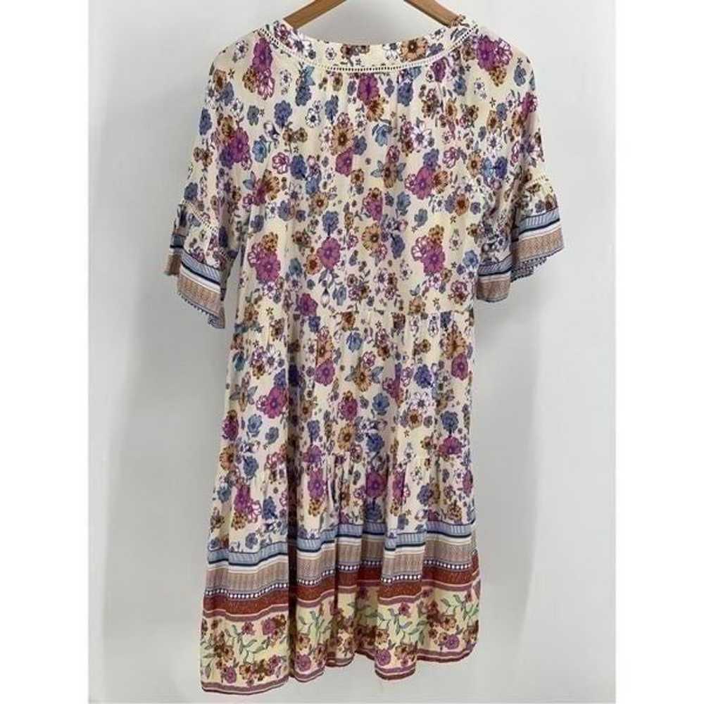 THML Dress Women’s Size Small Floral Pleated Shor… - image 8