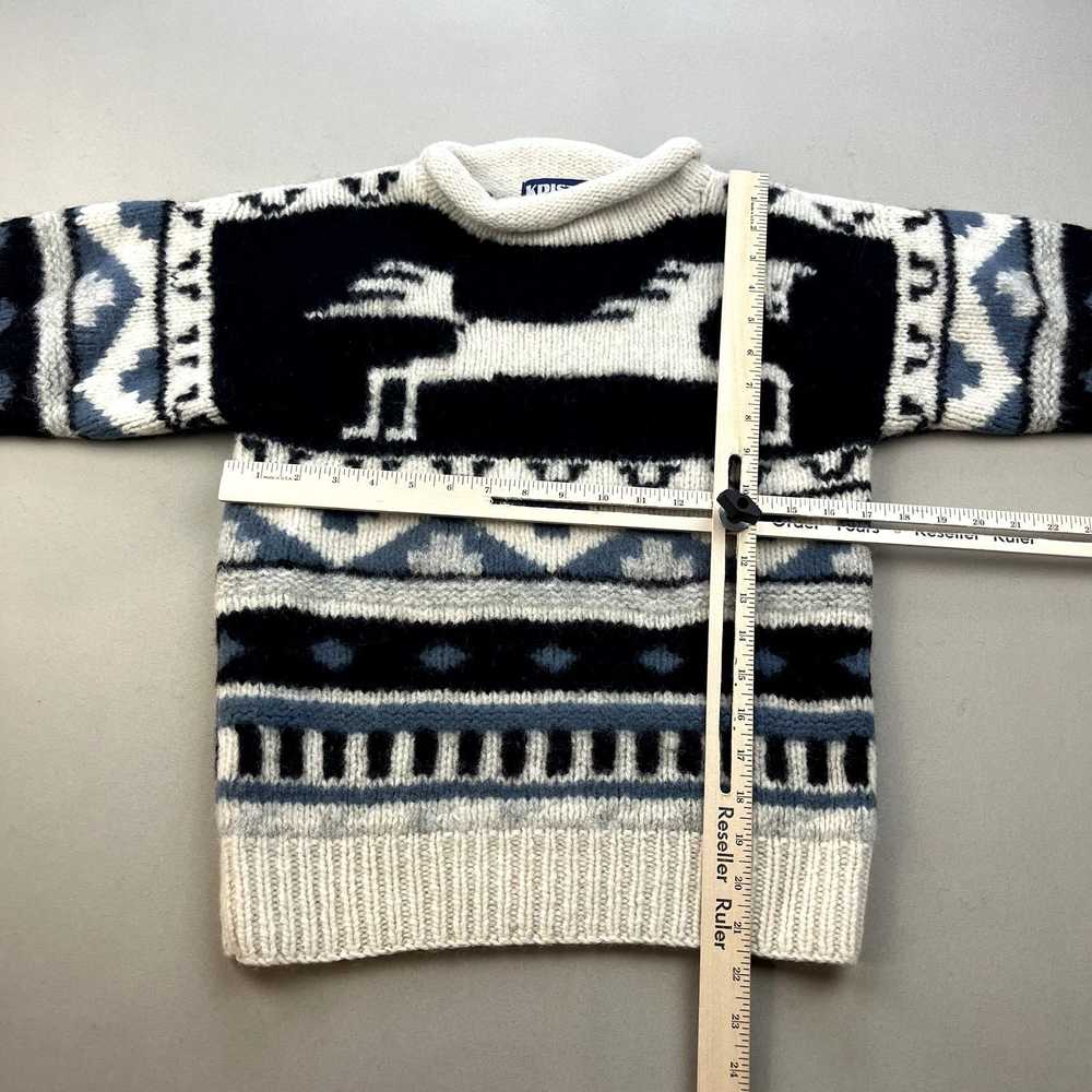 Vintage Vintage Horse Art Sweater Knit Kristin Fo… - image 6