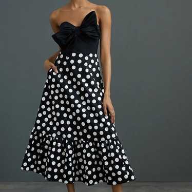 [Anthropologie] Hutch Bow-Tie Maxi Dress