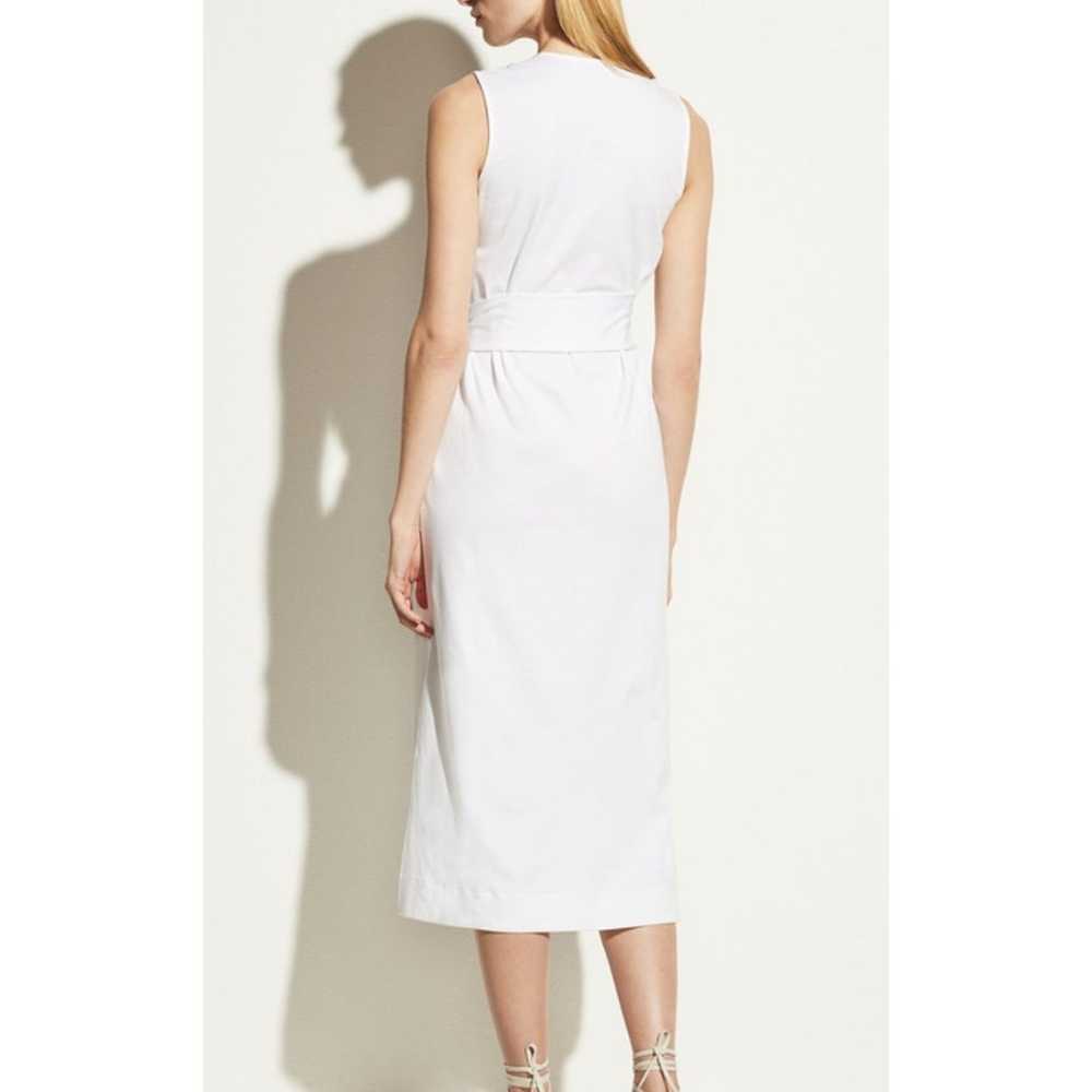 Vince Sleeveless Wrap Dress in Color Optic White … - image 4