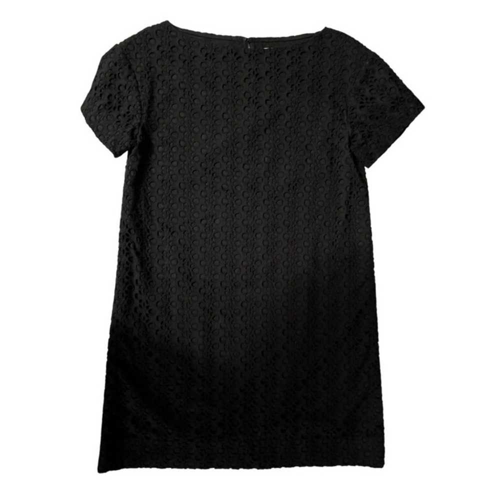 Kate Spade Black Eyelet Outer Shell Dress Size 6 - image 2