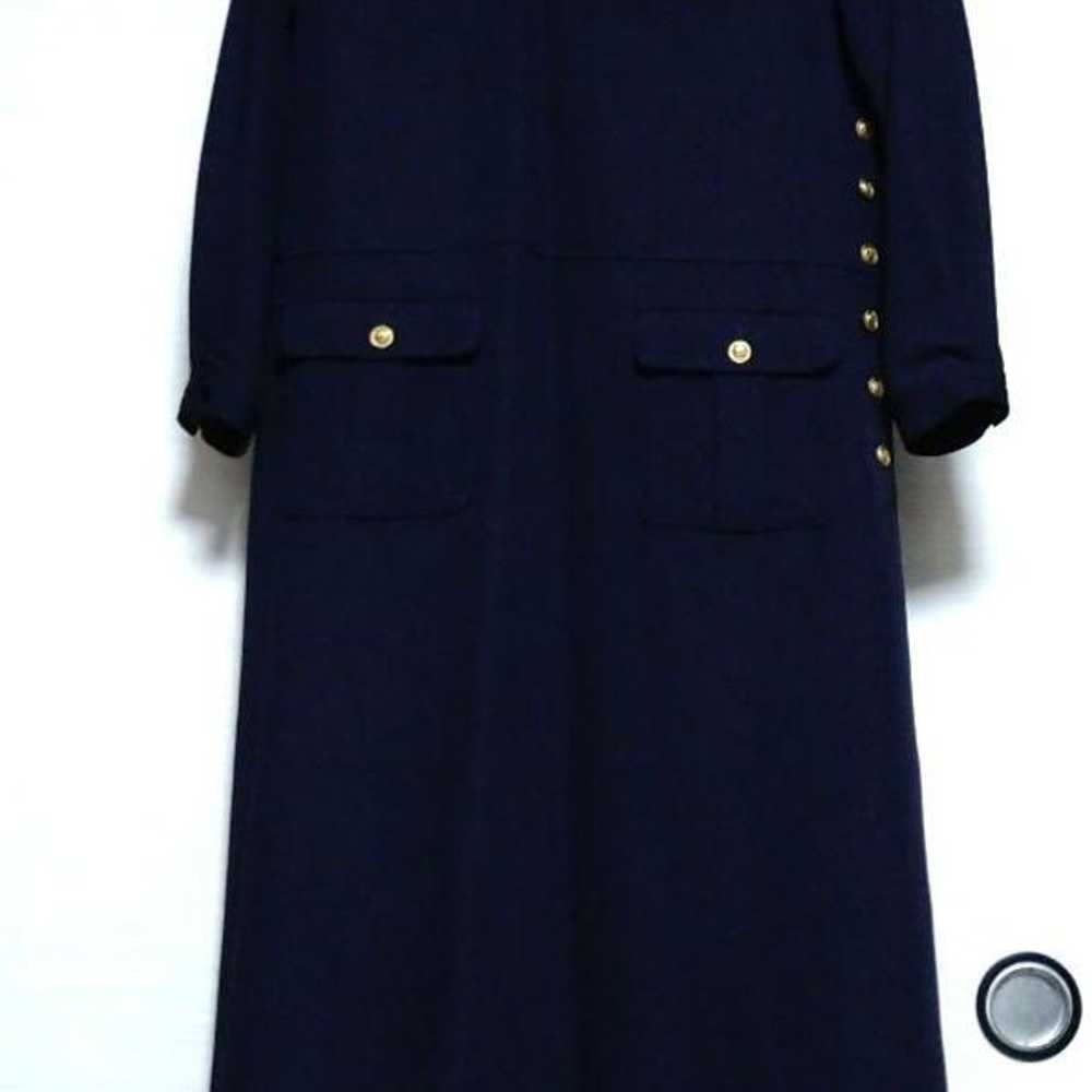 Pink House Navy Sailor Collar Long Dress - image 1