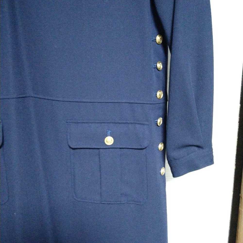 Pink House Navy Sailor Collar Long Dress - image 3