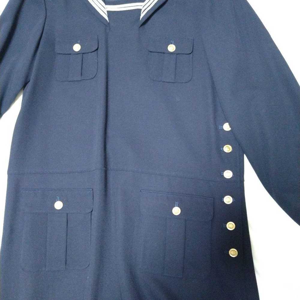 Pink House Navy Sailor Collar Long Dress - image 6