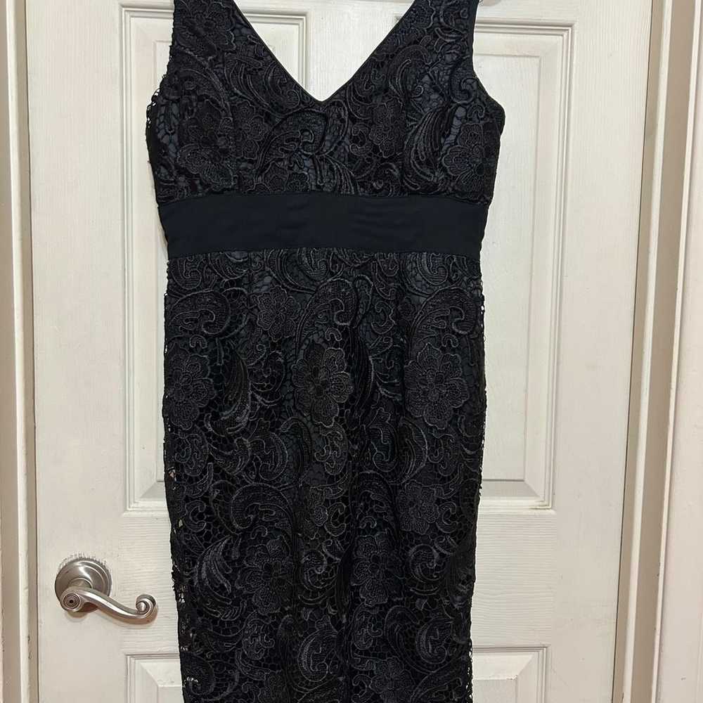 Adrianna Papell Evening Womens Dress Size 8 Black… - image 2