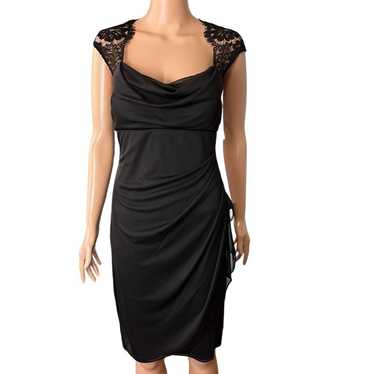 Xscape Bodycon Ruched Lace Cocktail Party Dress We