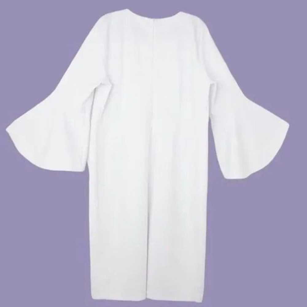 New!  Eloquii white Flare Sleeve Scuba Dress, 22 - image 2