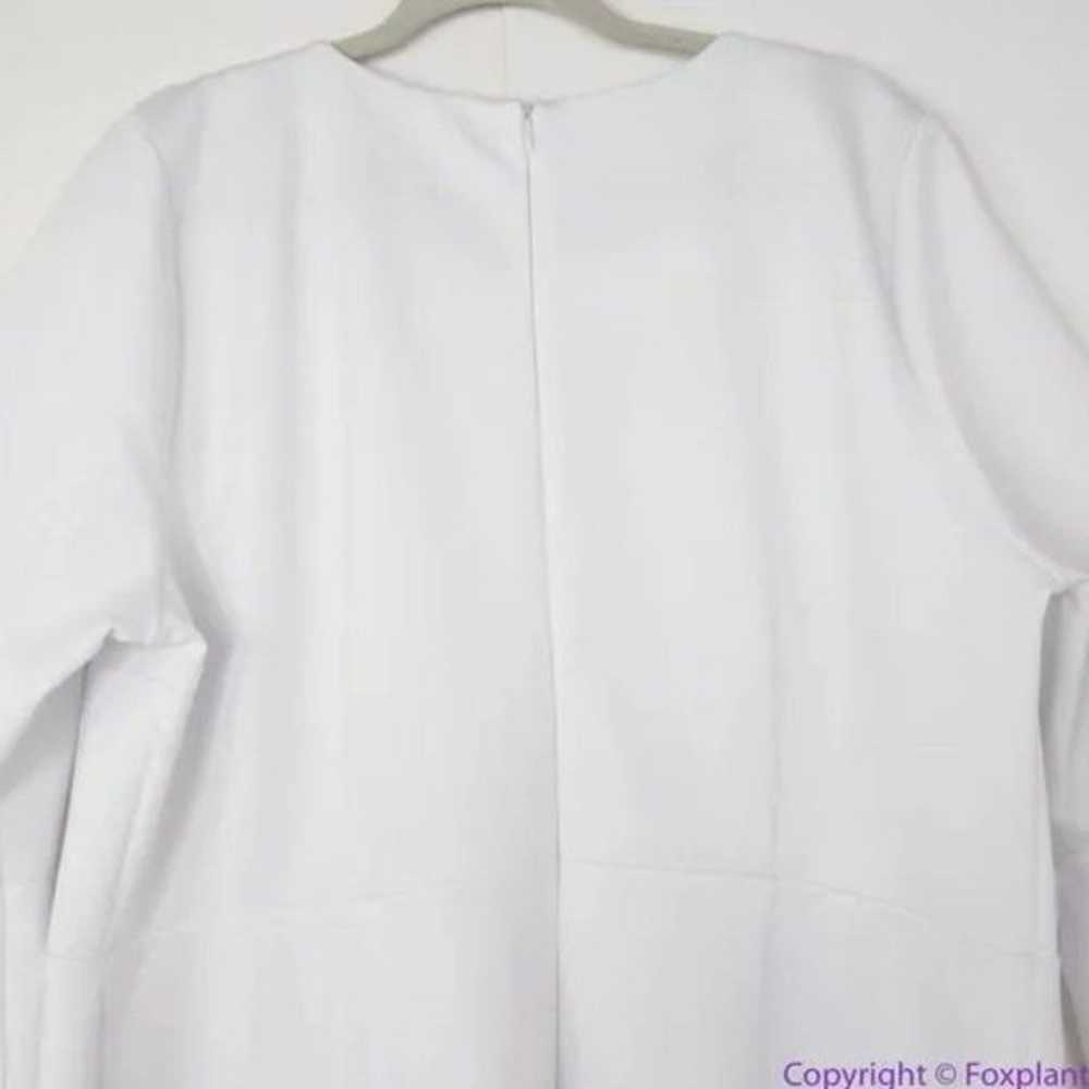 New!  Eloquii white Flare Sleeve Scuba Dress, 22 - image 5