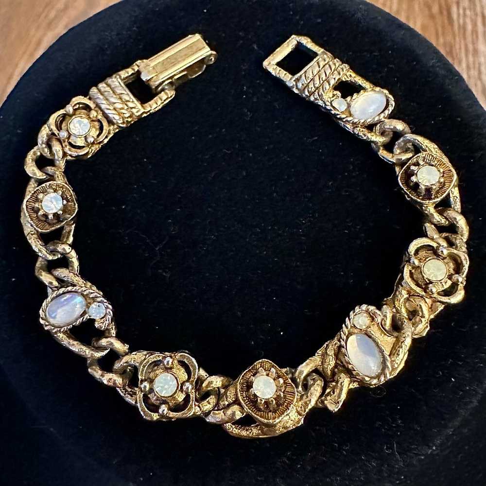 Vtg 1950s LJM Laurentian Jewelry Mfg Faux Cabocho… - image 1